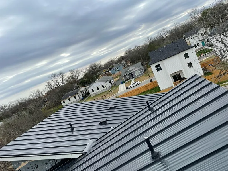 Standing seam metal roof panels with vents for Skylight Repair in Bruce